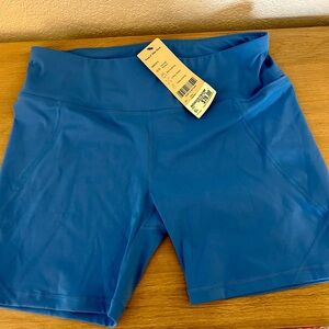Sweaty Betty Tidal Blue Athletic Power Bike Shorts, sz 10 & NWT!